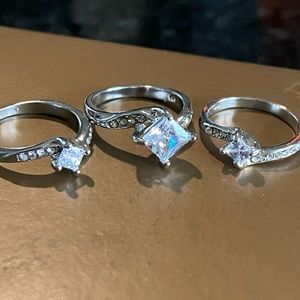 925 Sterling Silver Stack sz 5